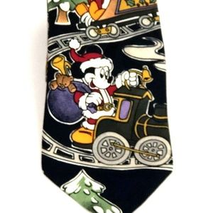 Mickey Unl. Mens Christmas Tie Pluto Mickey 60"